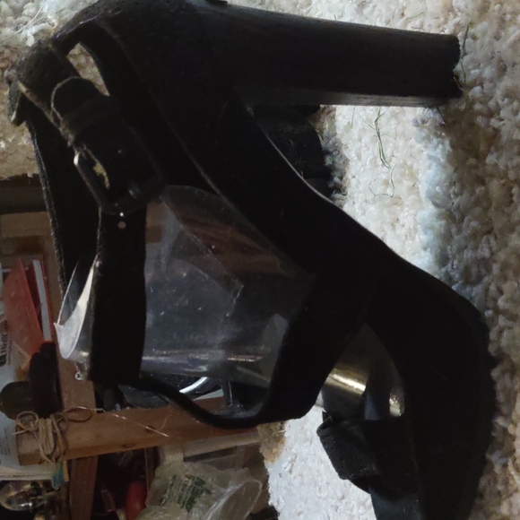 BURBERRY SUEDE HIGH HEEL SANDALS - Picture 4 of 4